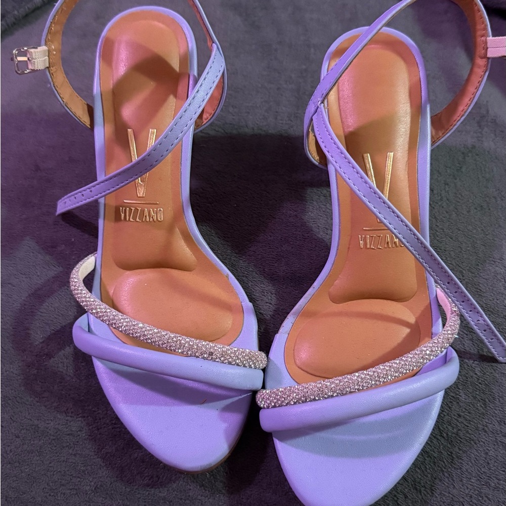 Elegant Blue Stiletto Heels with Slingback Strap